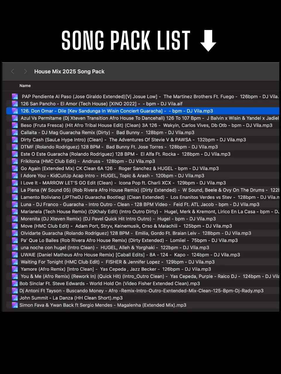 House Mix 2025 – Song Pack product image (2)