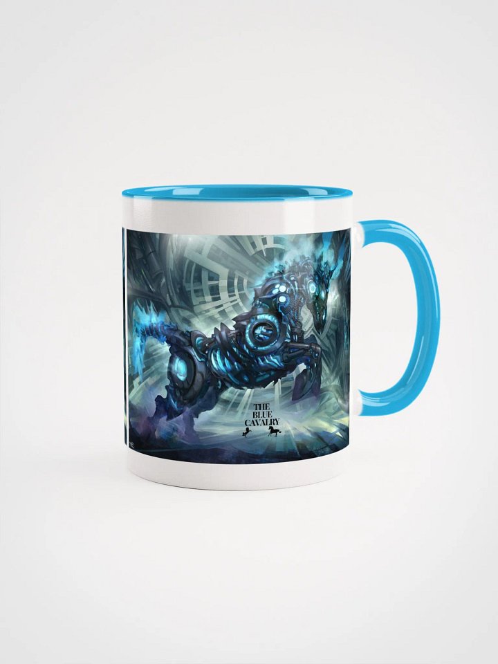 The Blue Cavalry Steam Punk Horse Ceramic Mug product image (2)
