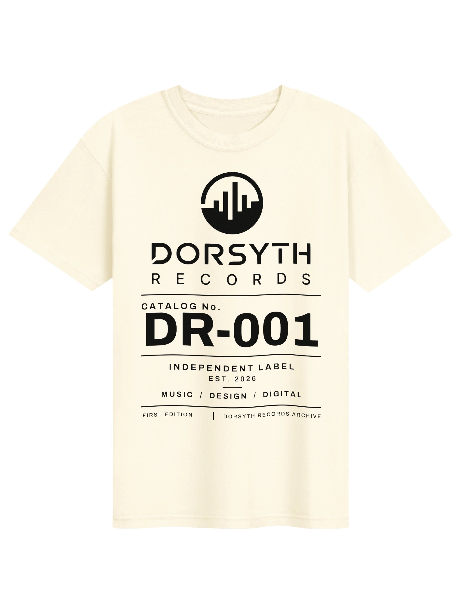 Dorsyth Records — DR-001 Catalog Tee product image (1)