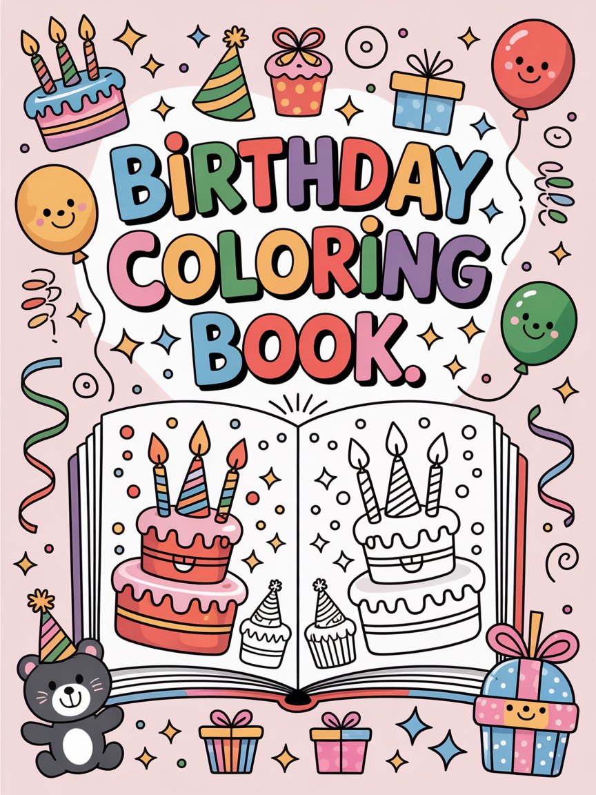 Birthday Coloring Book – A Fun Celebration in Every Page! product image (1)