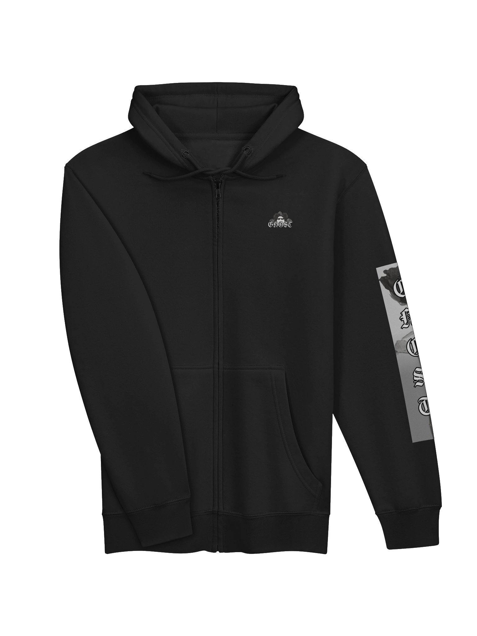 Ghost rose zip up hoodie product image (13)
