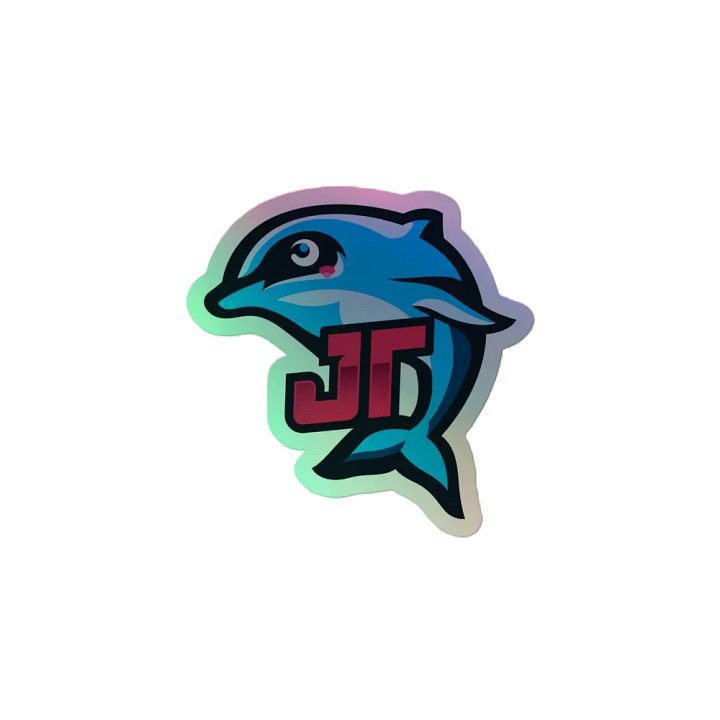 Jazzy Dolphin JT Holographic Sticker Sheet product image (2)