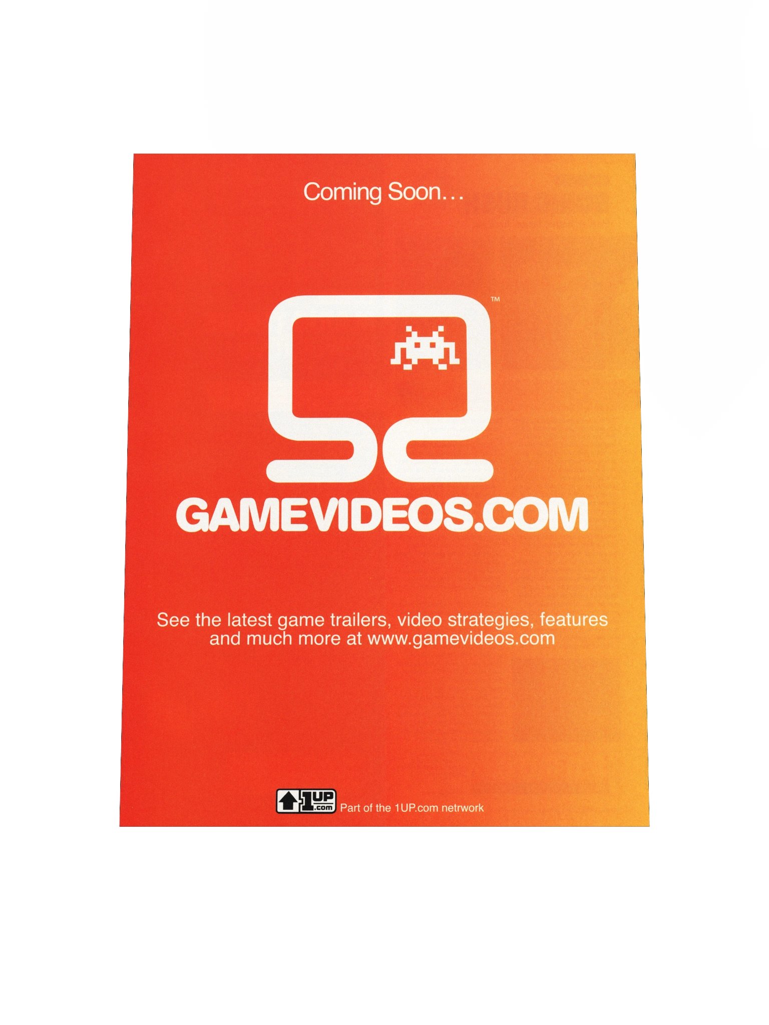 Gamevideos.com - Promotional Poster/Flyer product image (4)