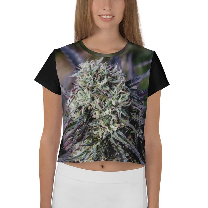 Royal Purple Cultivated Crop Baby Doll Top Black Sleeves product image (1)