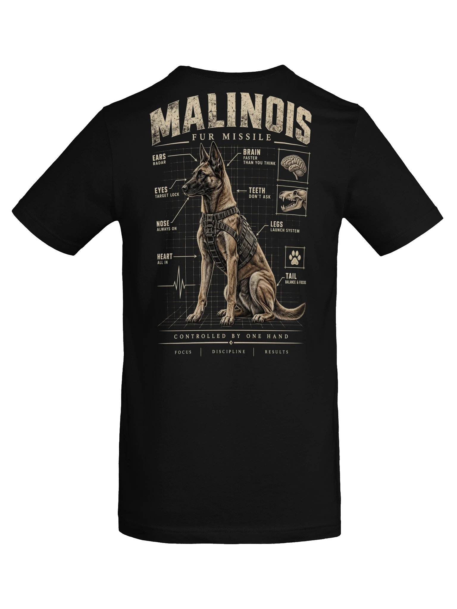 MALINOIS Fur Missile – Supersoft T-Shirt product image (7)