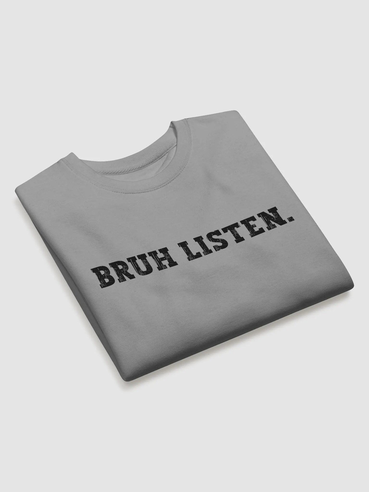 Bruh Listen Men's Sweatshirt (Light) product image (14)