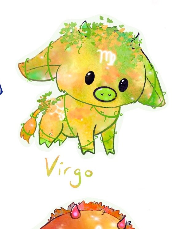 Virgo cow sticker product image (1)