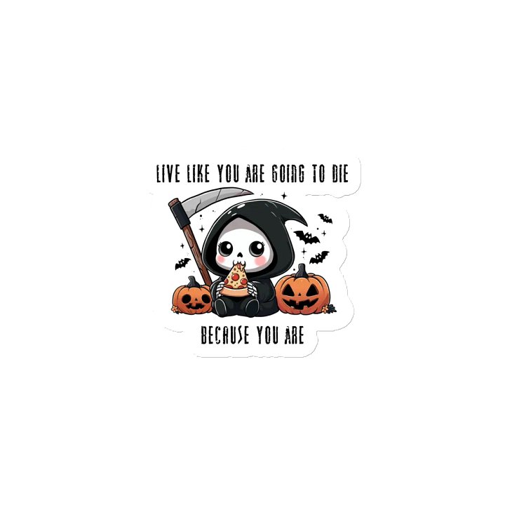 Grim Pizza Party Die-Cut Magnets - With Words product image (1)