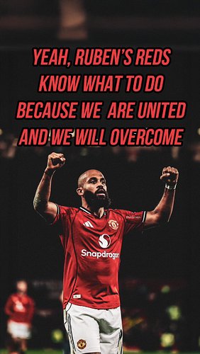 Ruben's Reds know what to do
Because We Are United
And We Will Overcome

#BringOnUnited Full track on Spotify, iTunes, Apple ...