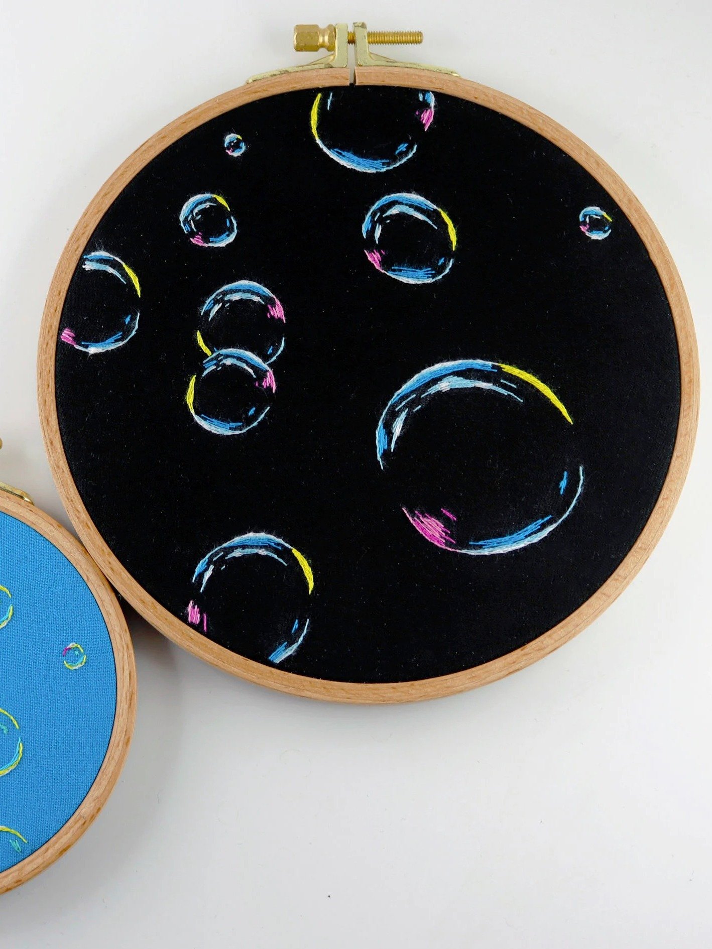 Rainbow Bubbles Hand Embroidery Pattern – Beginner Tutorial (PDF Pattern) product image (4)