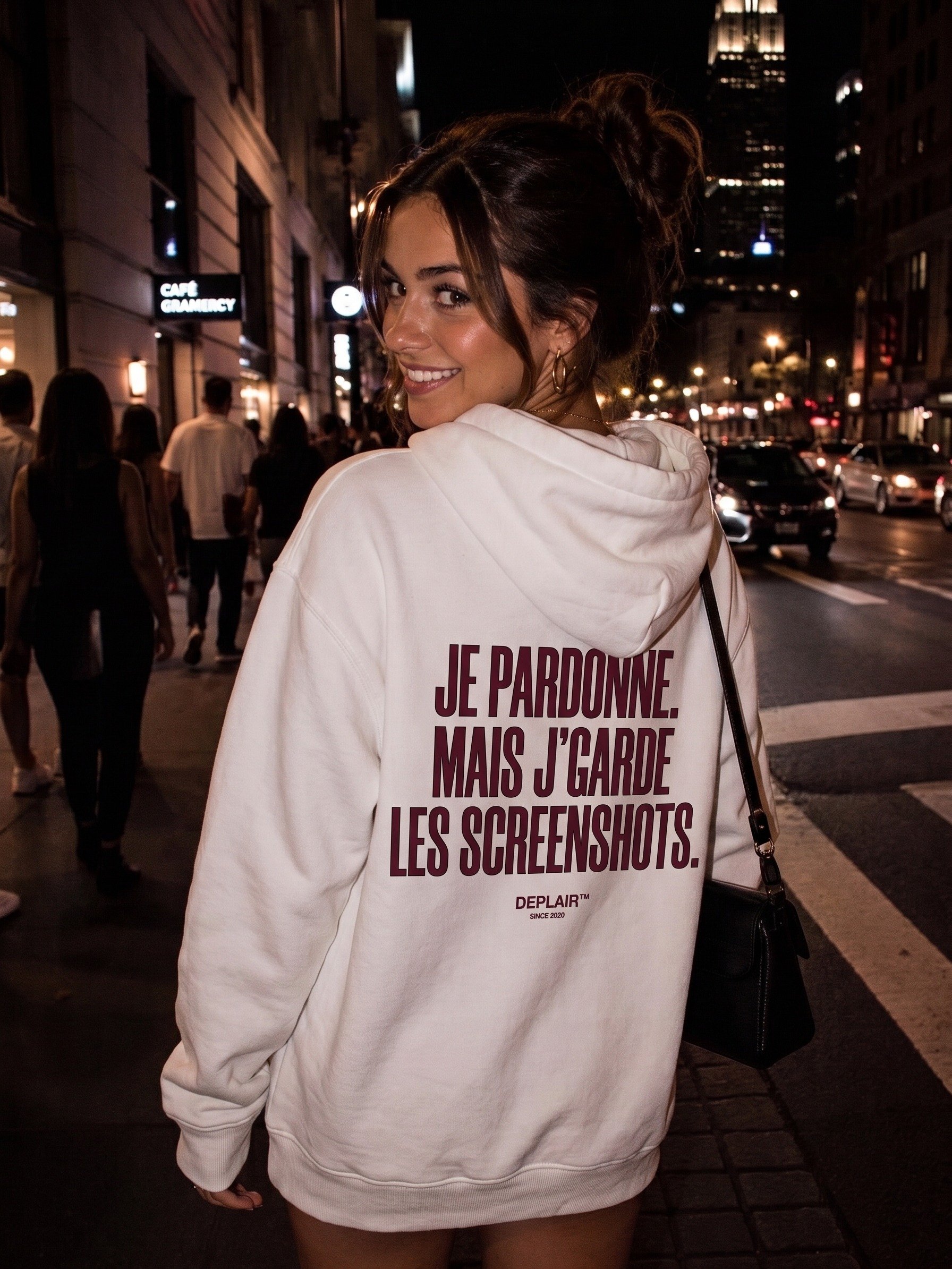 Je pardonne, mais j’garde les screenshots. — Hoodie femme product image (6)