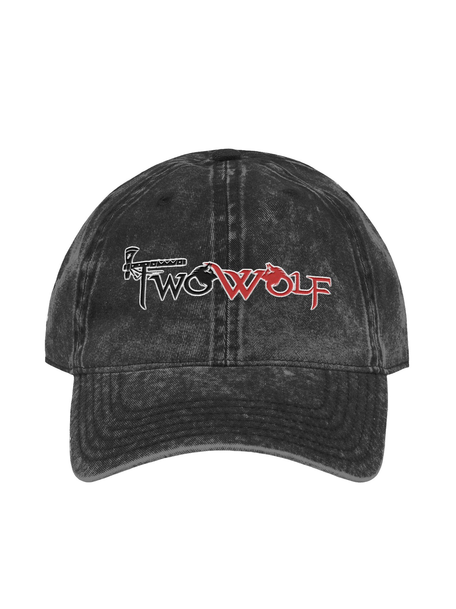 Worn Denim Two Wolf embroidered hat product image (3)