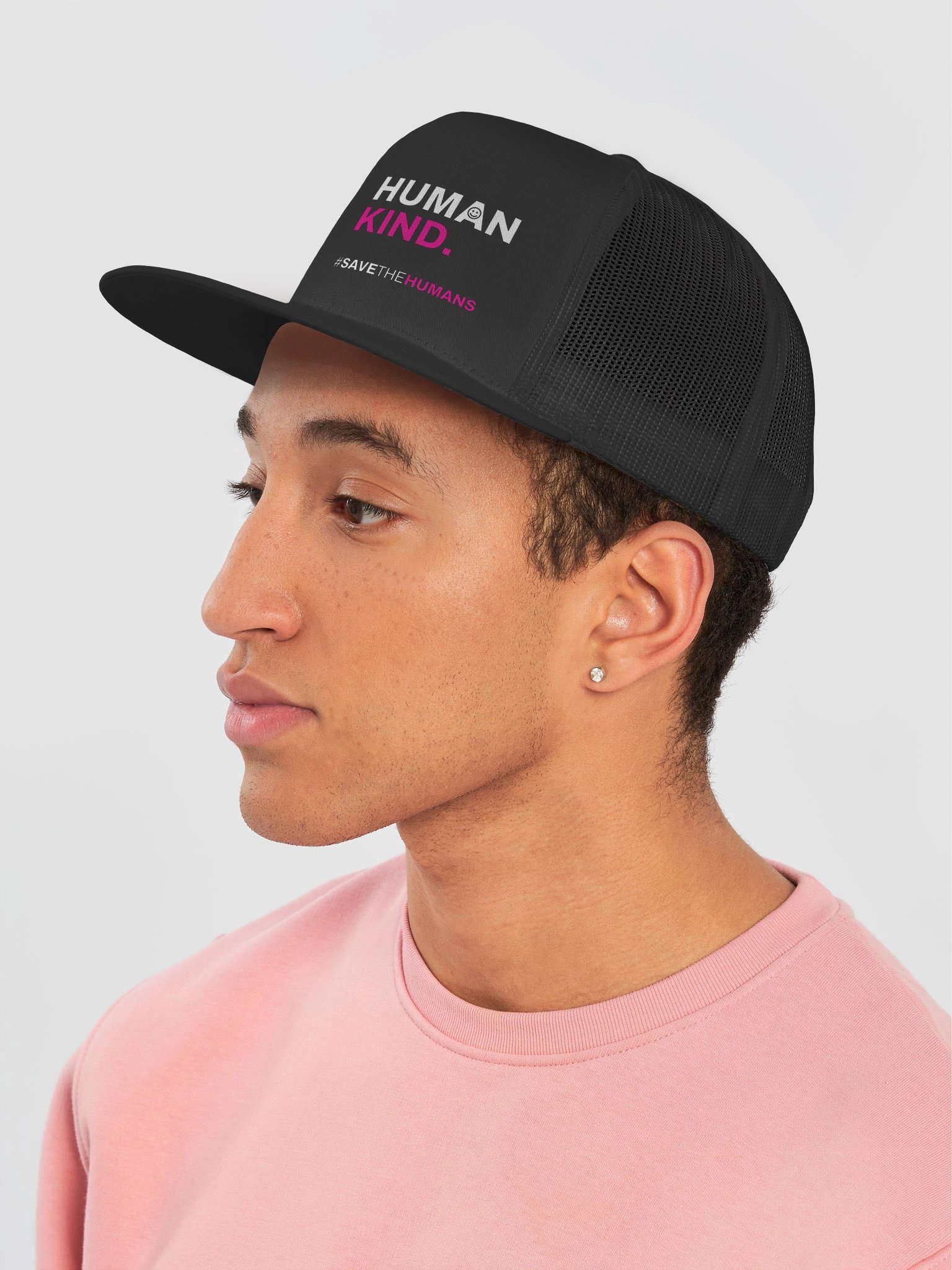 Human KIND Trucker Cap — Black product image (2)
