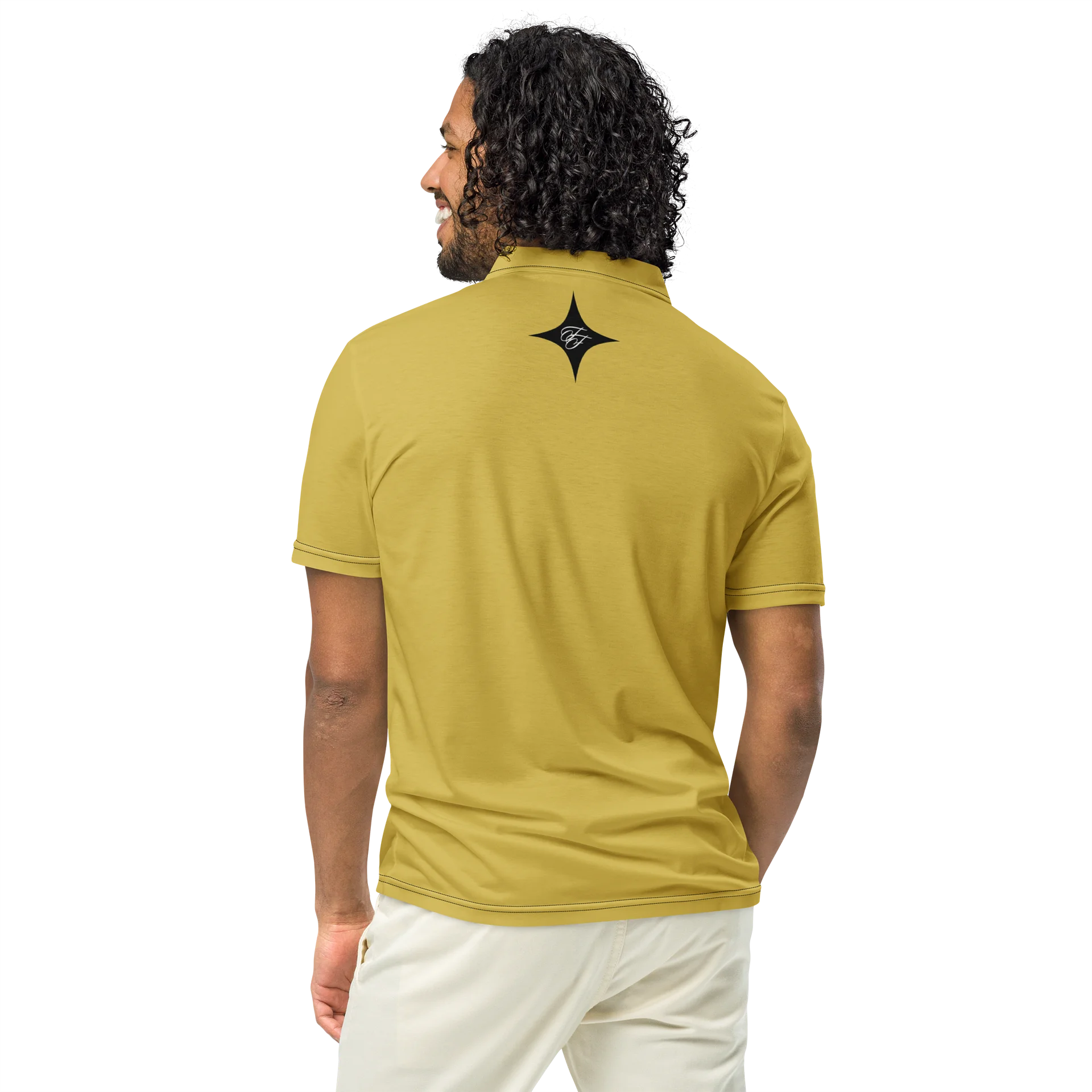 F&F Slim Fit Polo Shirt (OLD GLD) product image (5)