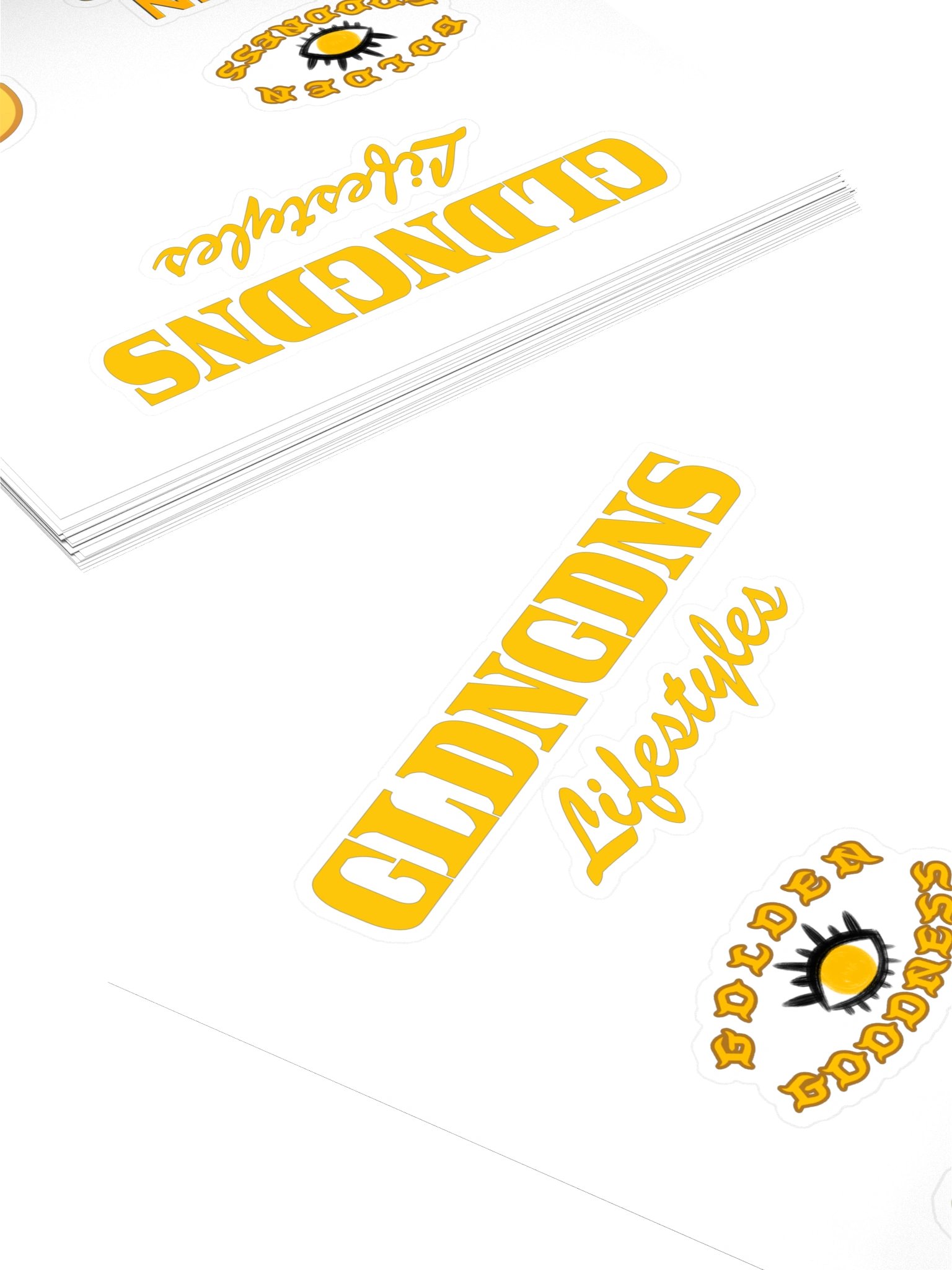 GLDNGDNS Golden Godness Kiss Cut Stickers product image (4)