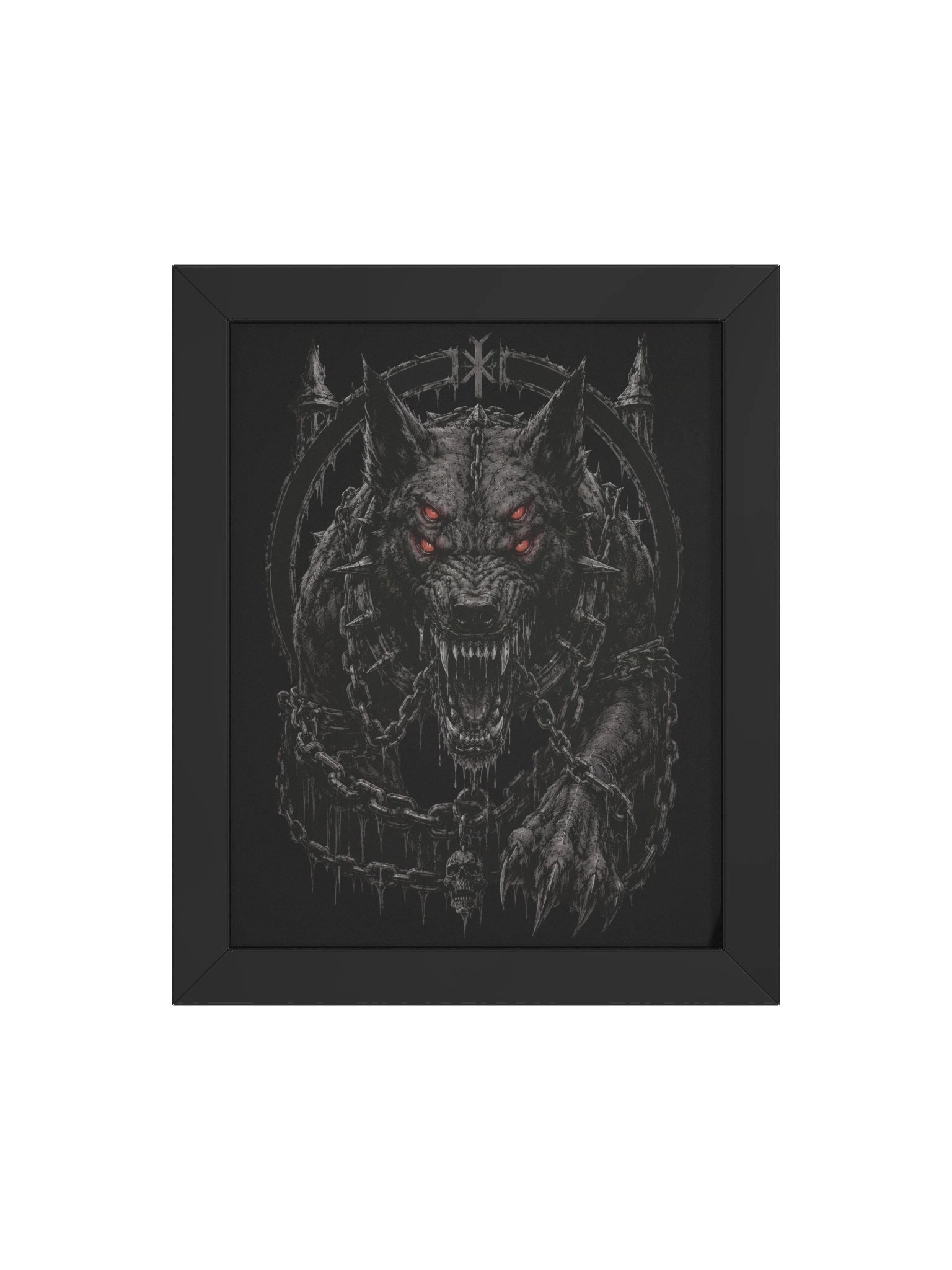 NORTHERN ILLUSIONS - Garmr (Hell Hound) Premium Framed Poster product image (19)
