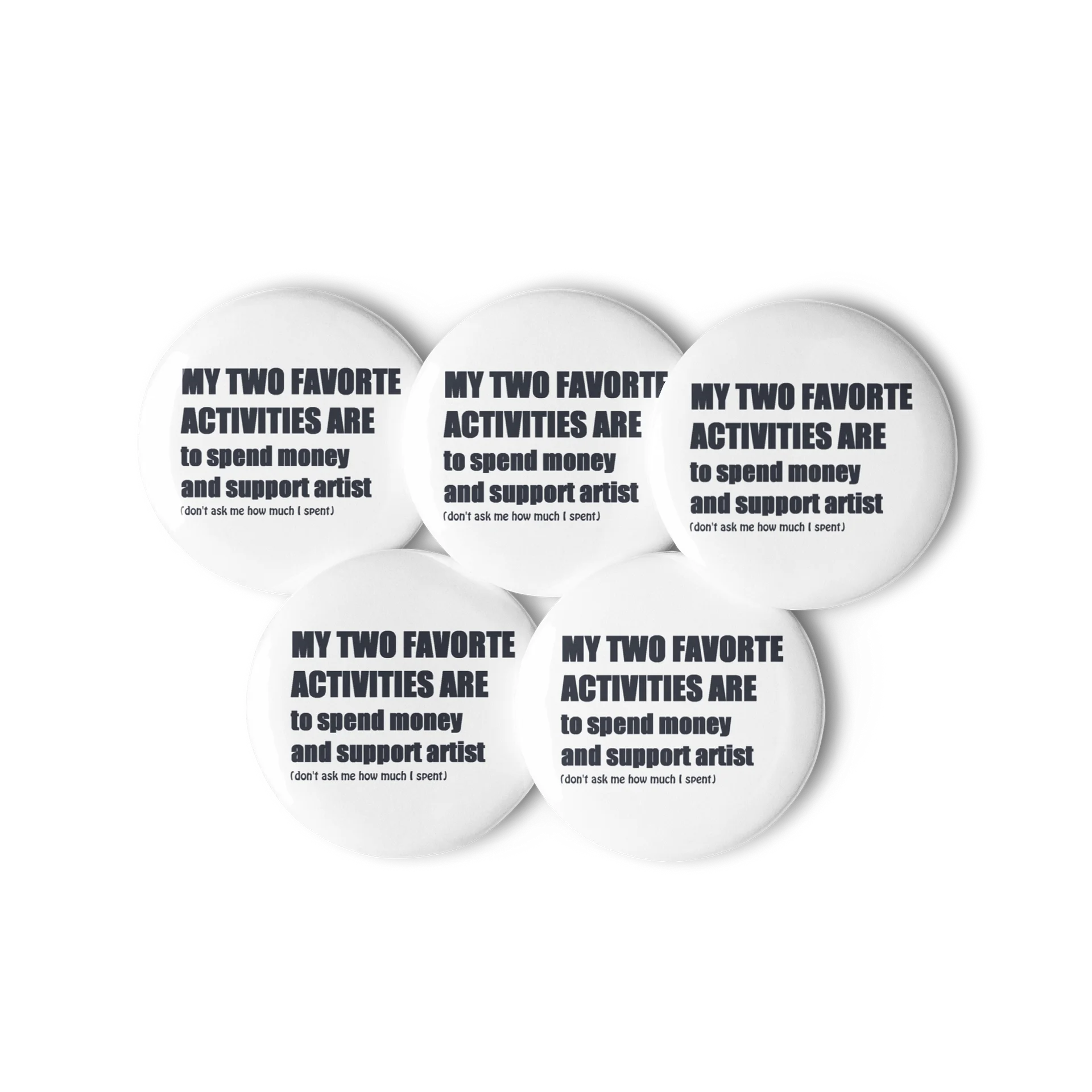 con addicted starter pack Pin Button Set product image (3)