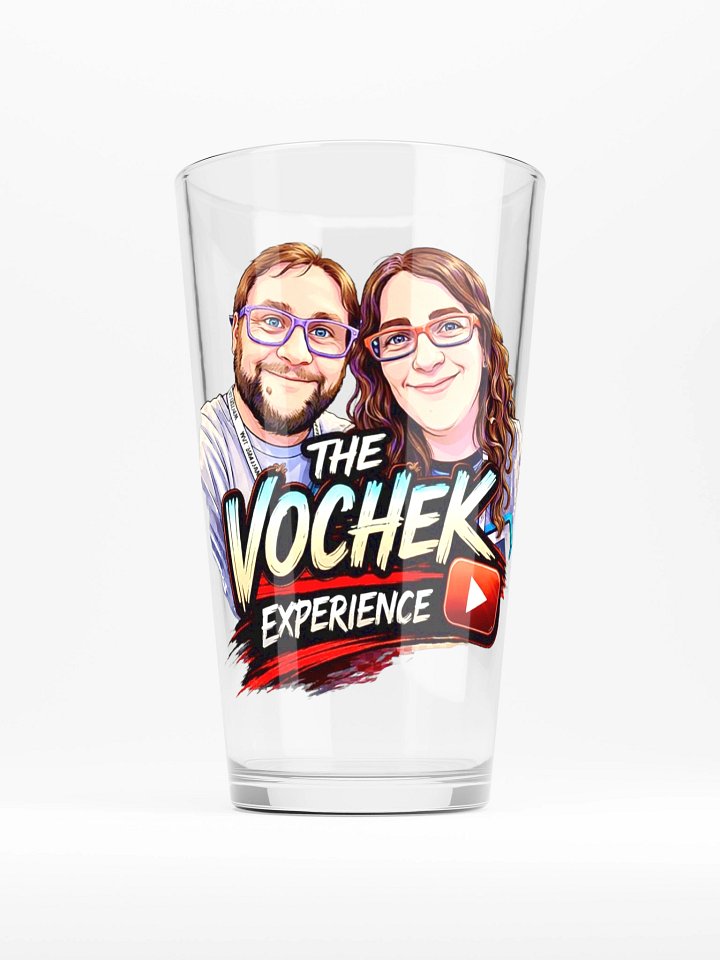 The Vochek Experience Logo Shaker Pint Glass product image (1)