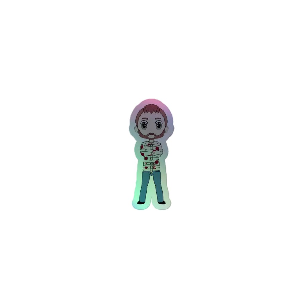 BeardMan Holographic Sticker Set product image (1)