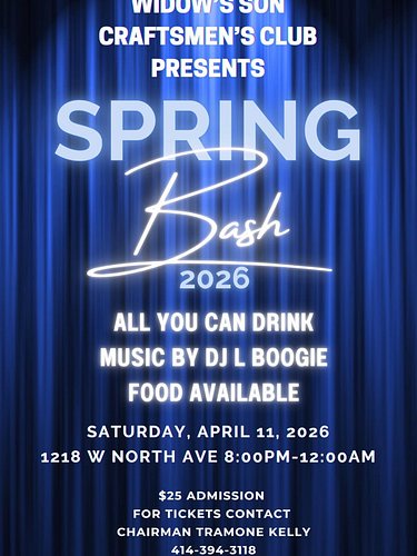 Hey I’m letting you know it’s all u can drink and eat tonight for $25 I’m rockin with the #WidowsSonCraftsmanClub contact Tra...