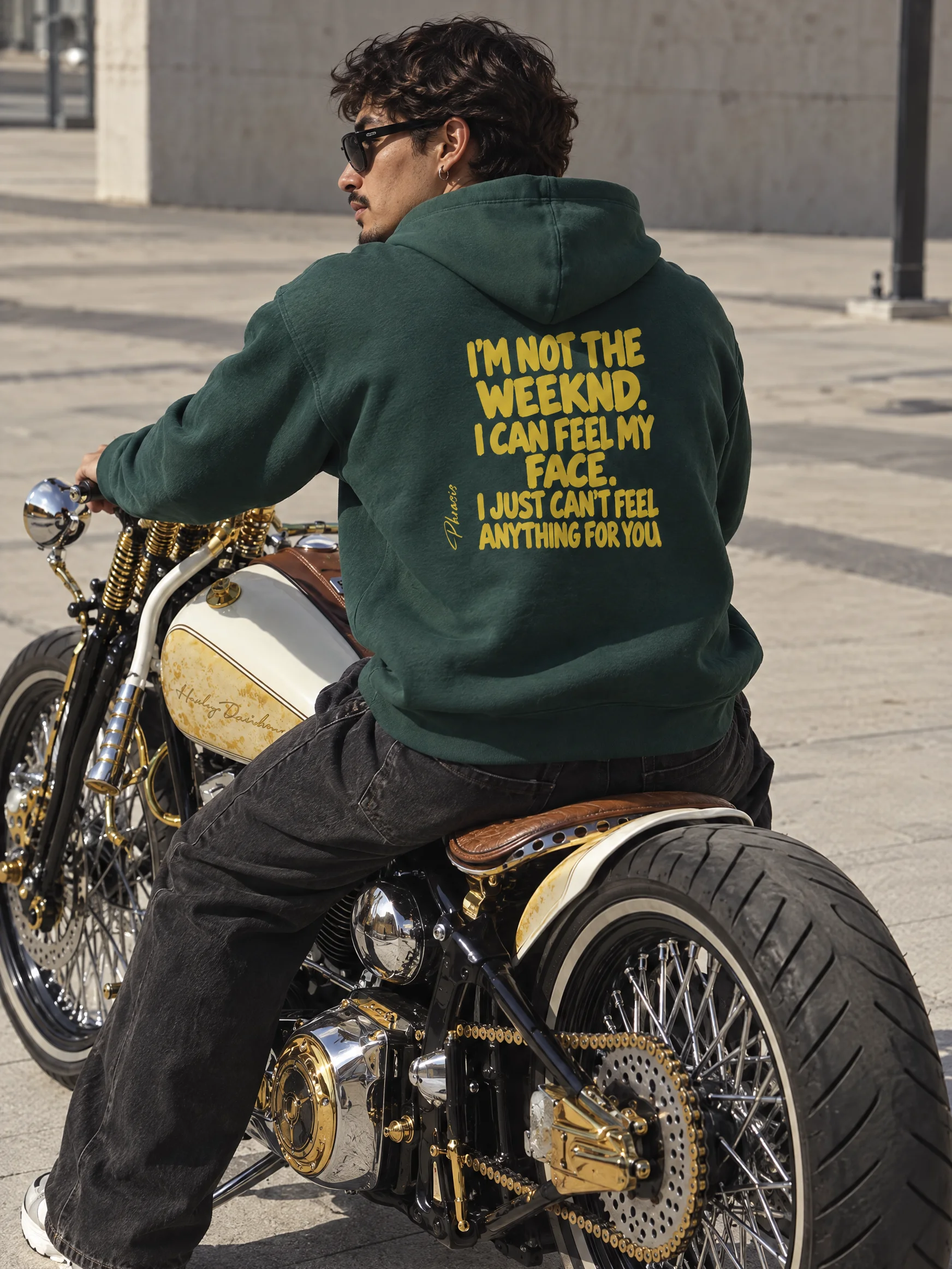 Weeknd - Can't feel my face - Hoodie — Pine Green — photo 1 of 11