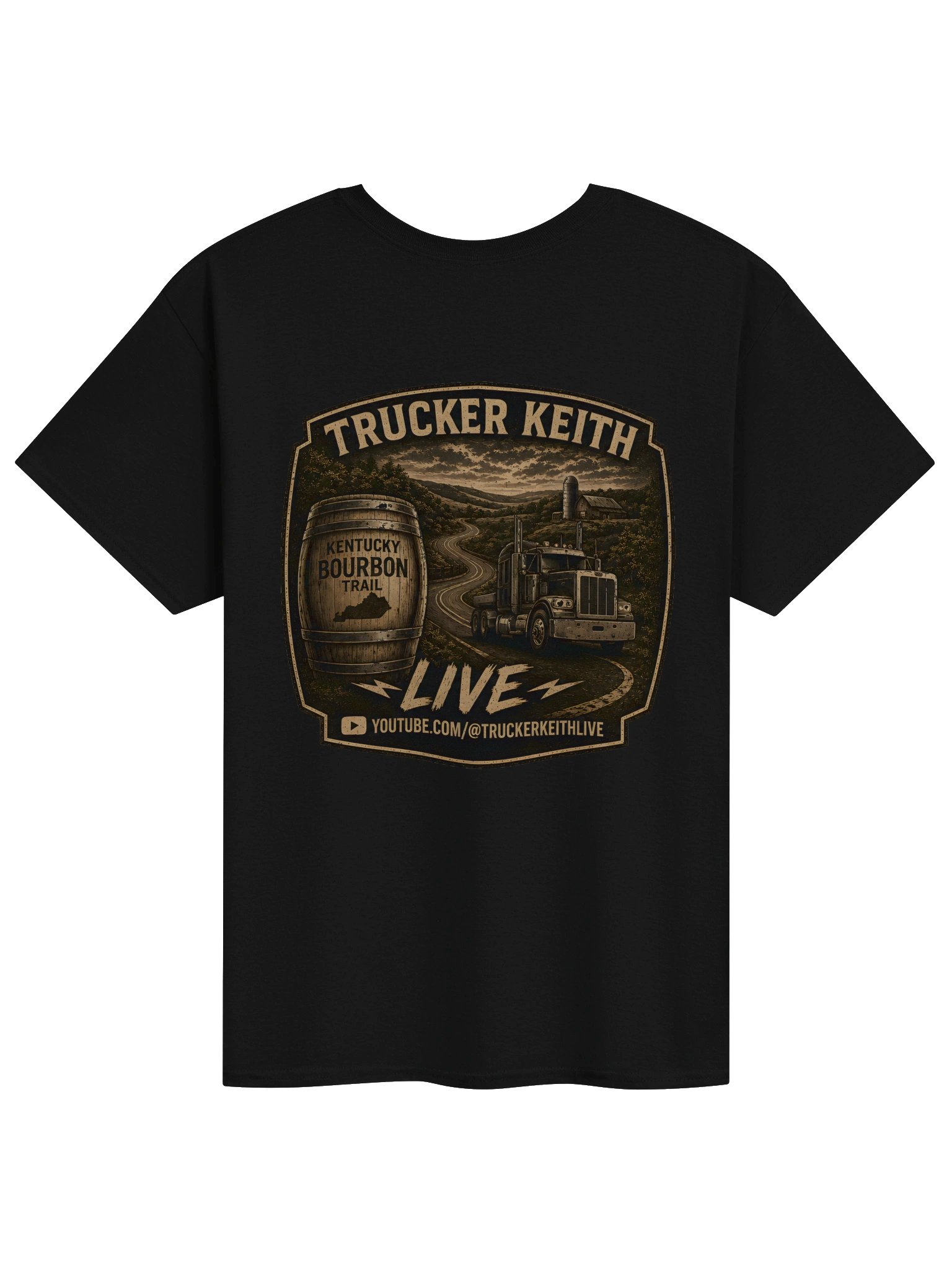 Trucker Keith Live Trucker Emblem Tee product image (17)