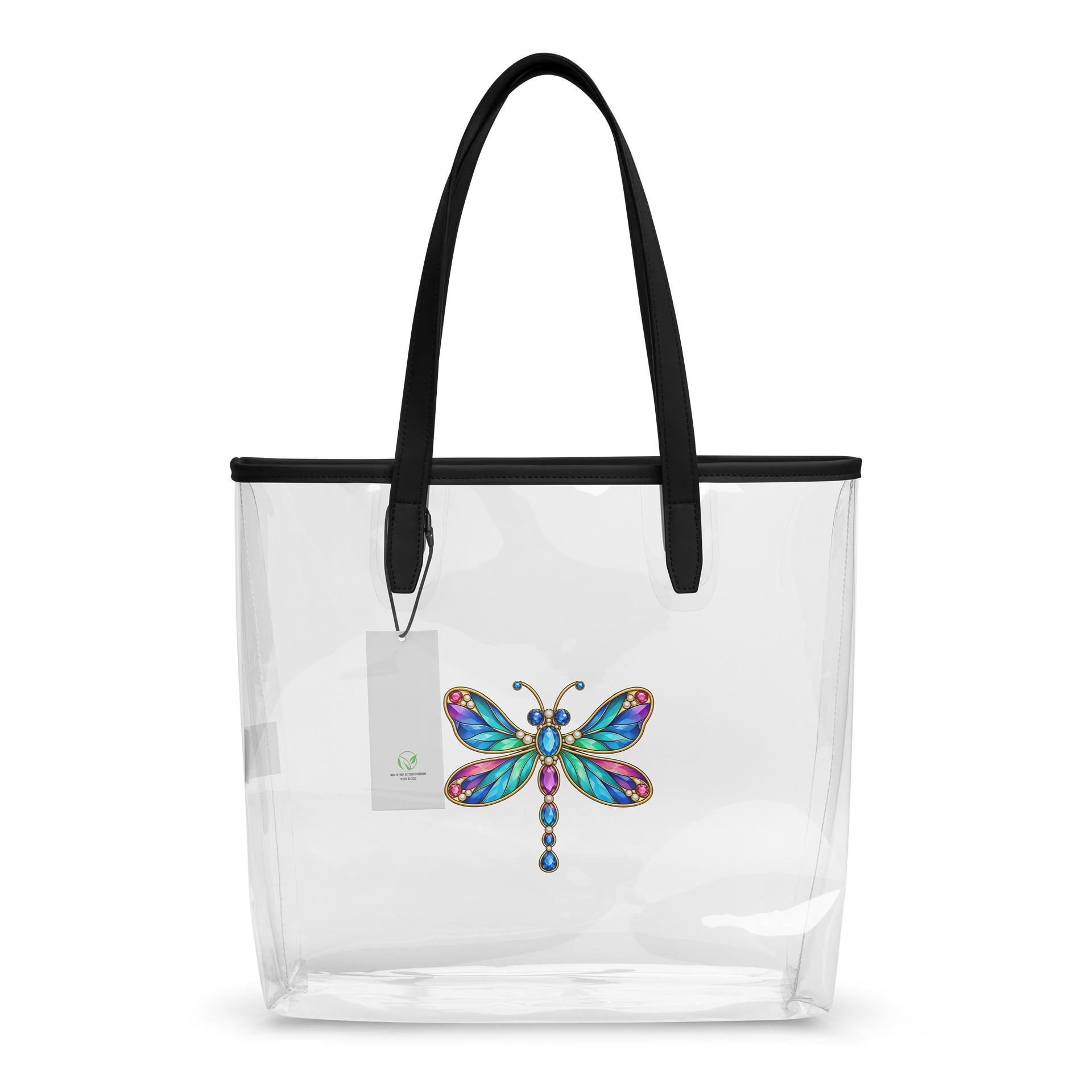 Jewel-inspired Dragonfly Brooch Clear Tote product image (2)