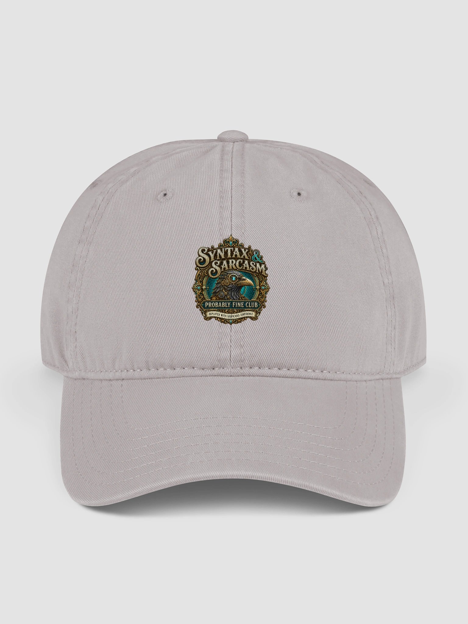 Syntax & Sarcasm Probably Fine Club Baseball Cap product image (9)