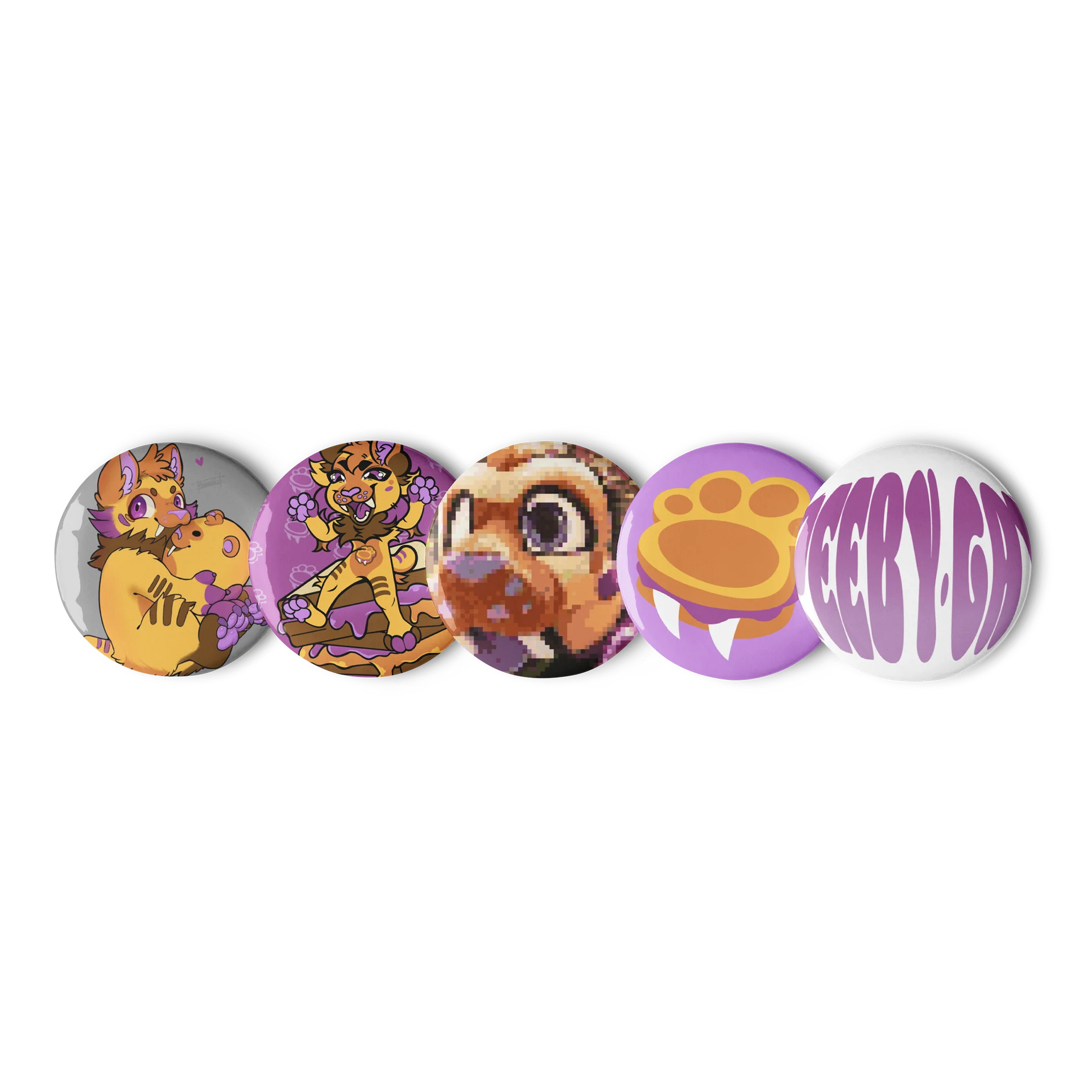 Adorable Peeb Button Pin Set product image (1)