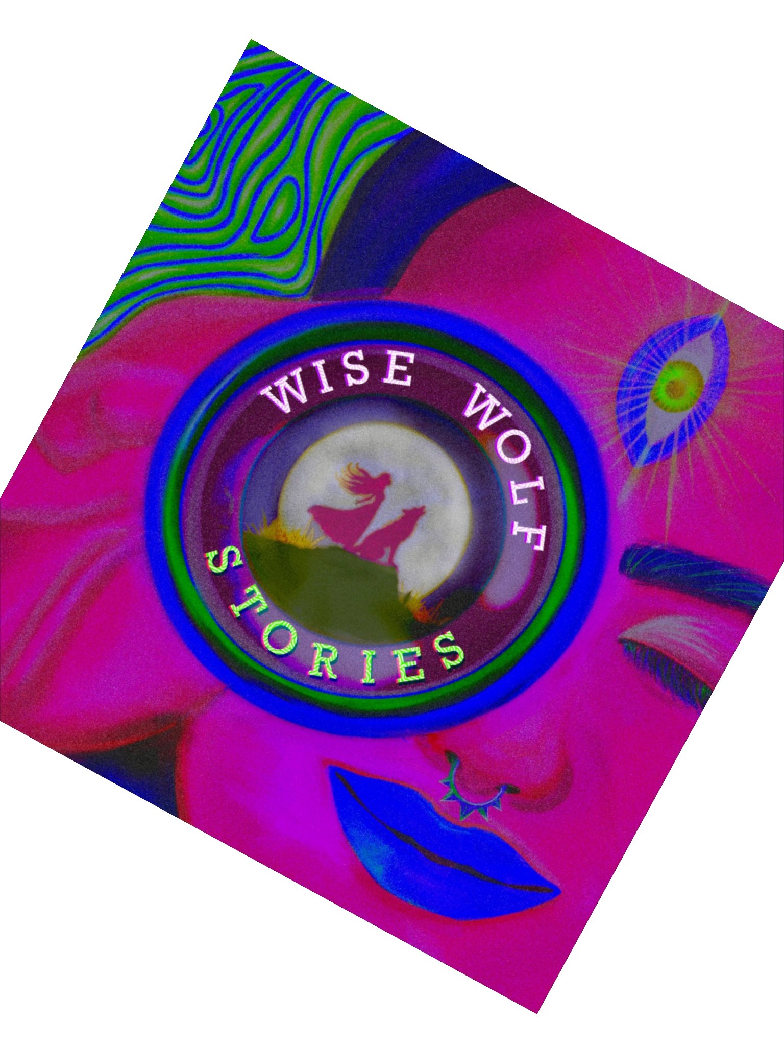 Wise Wolf Stories Cover Art Kiss Cut Stickers product image (2)
