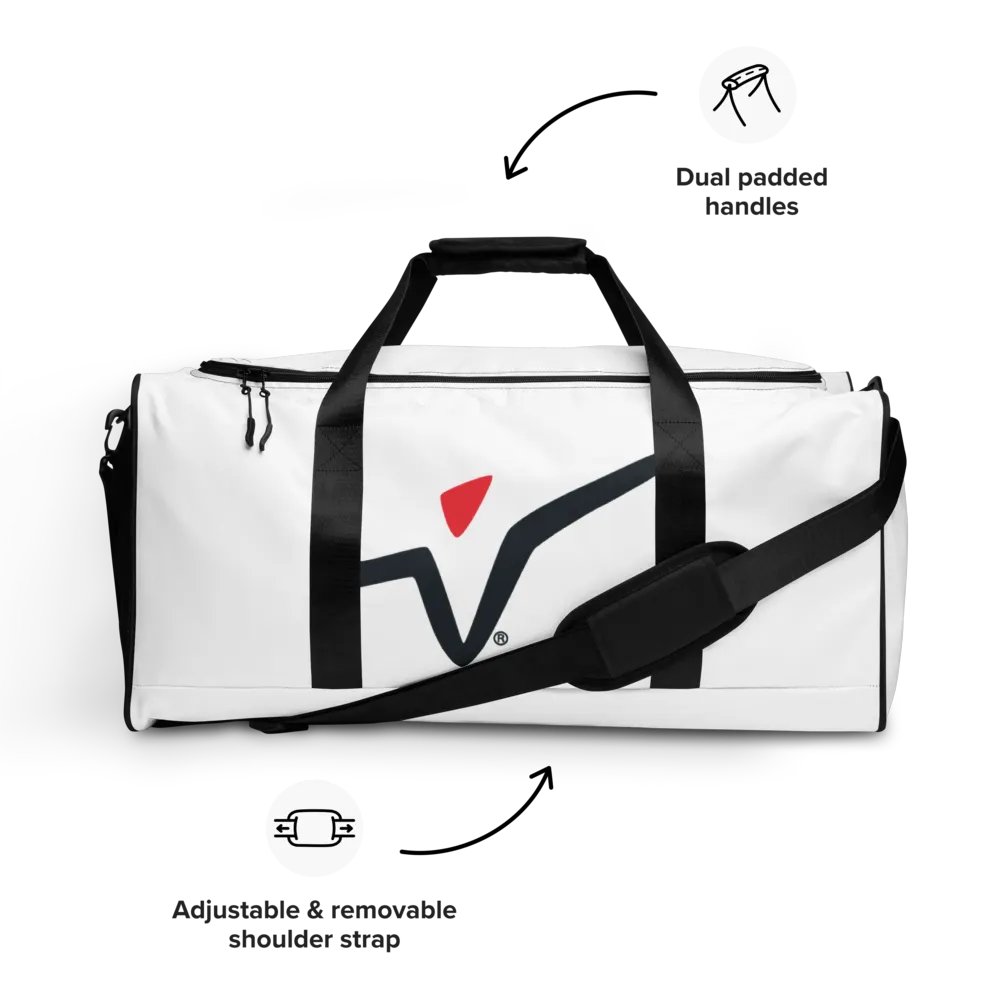 FTA - Checkmark Chic All-Over Print Duffle Bag product image (9)