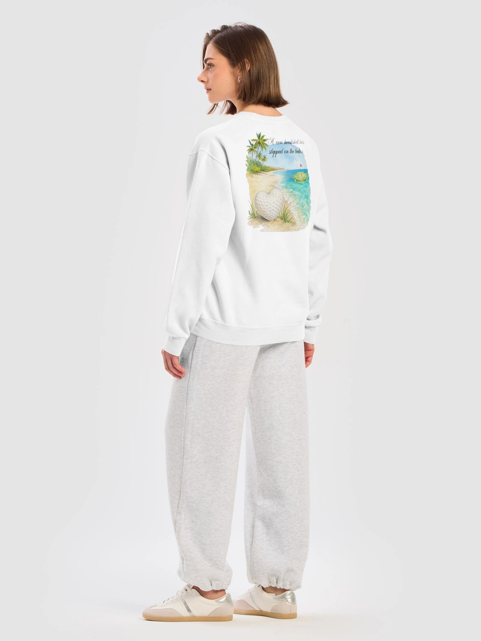Love Island Green — Women's Golf Crewneck Sweatshirt product image (7)