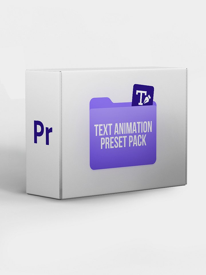 Premiere Pro Text Animation Presets Pack #1 product image (1)
