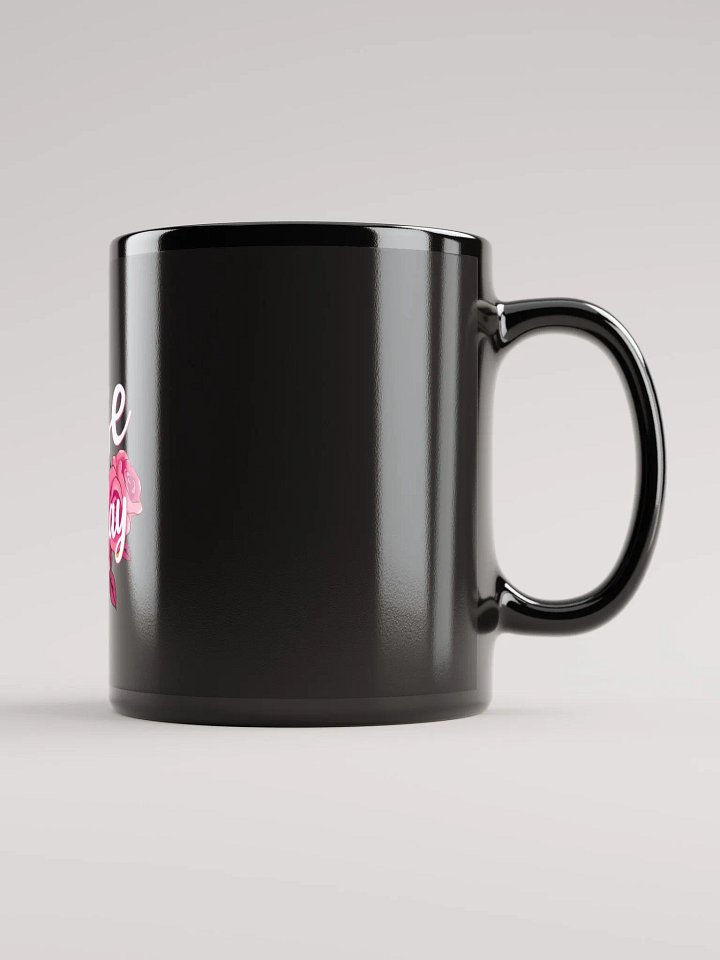 Rose All Day Black Glossy Mug product image (1)