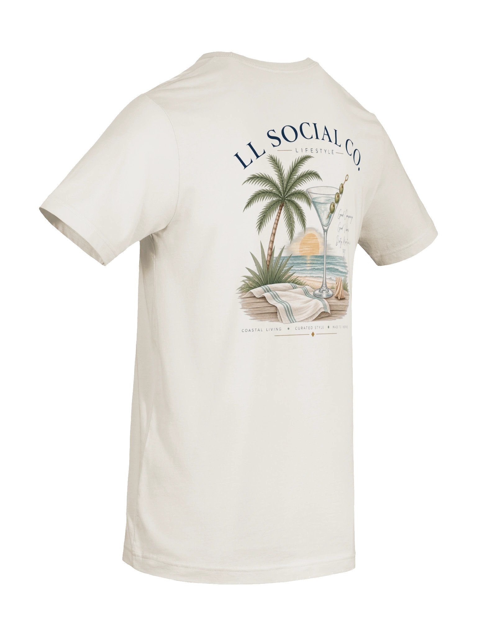 Good Company, Good Vibes & Dirty Martinis - Unisex Resort Tee product image (8)