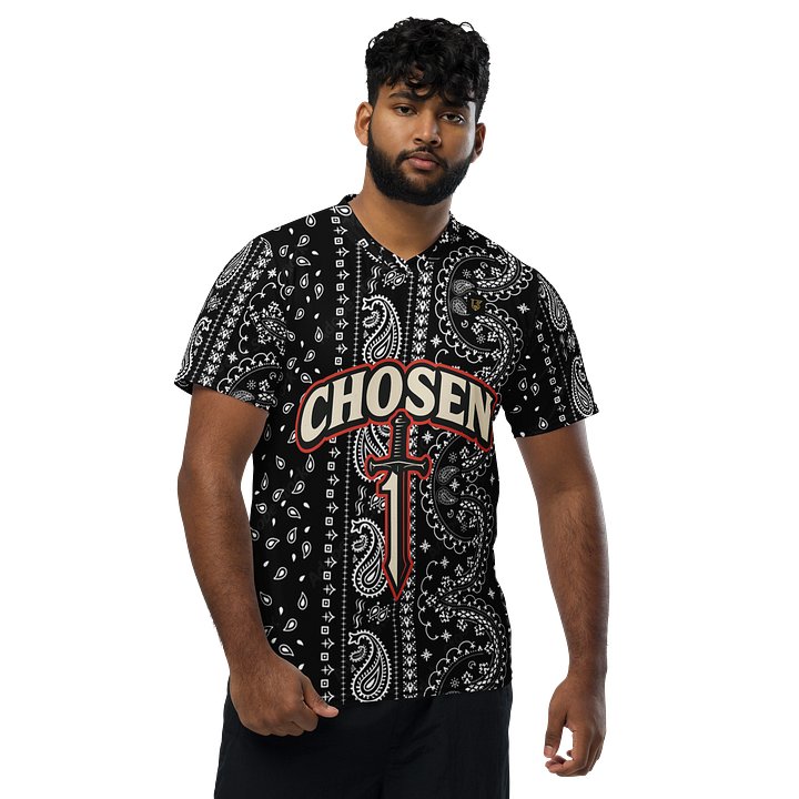 Lafate Store Designer Full Print Shirt Black Vertical Paisley -Chosen 1 product image (1)