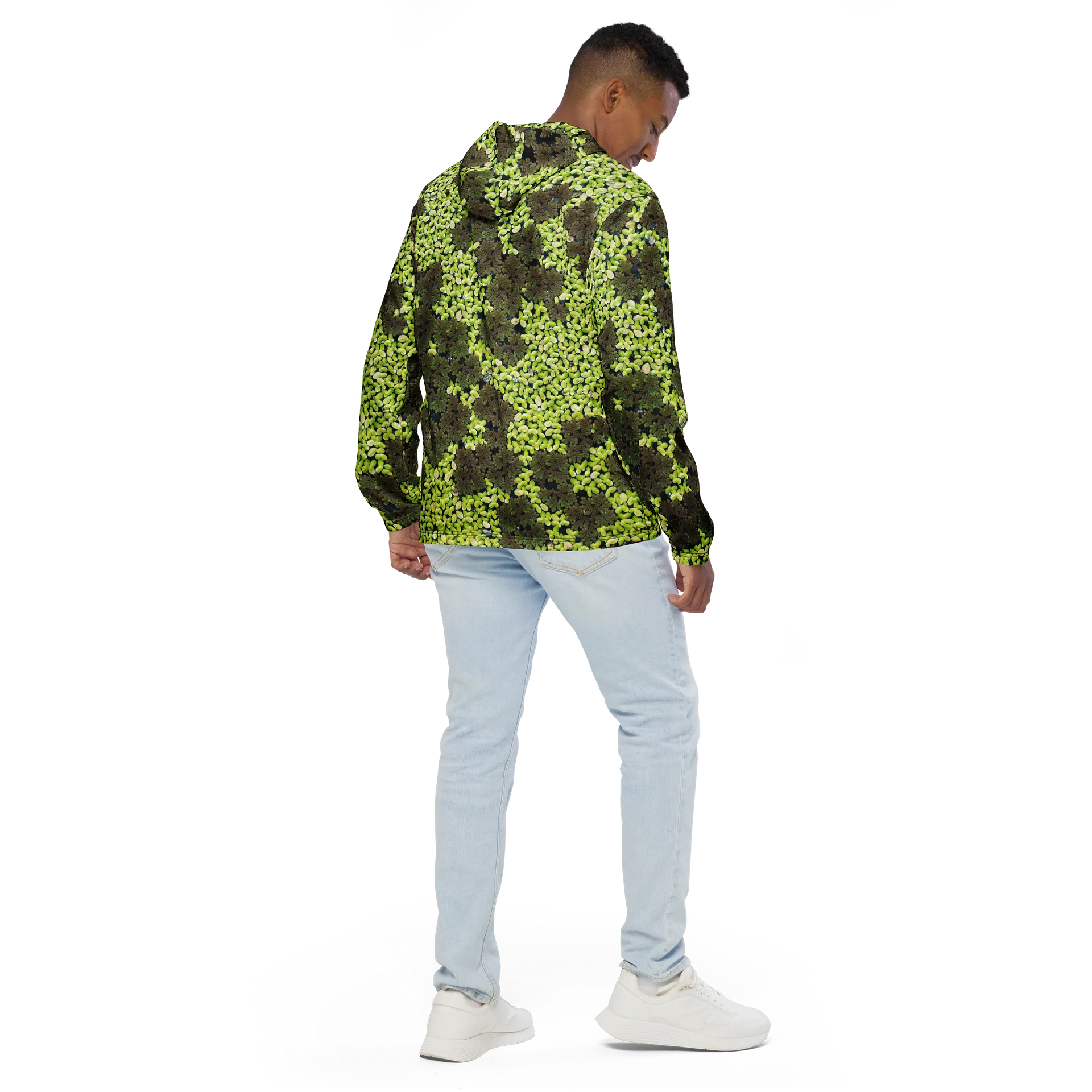 Verdant Life Light Unisex All-Over Print Botanical Lightweight Windbreaker product image (4)