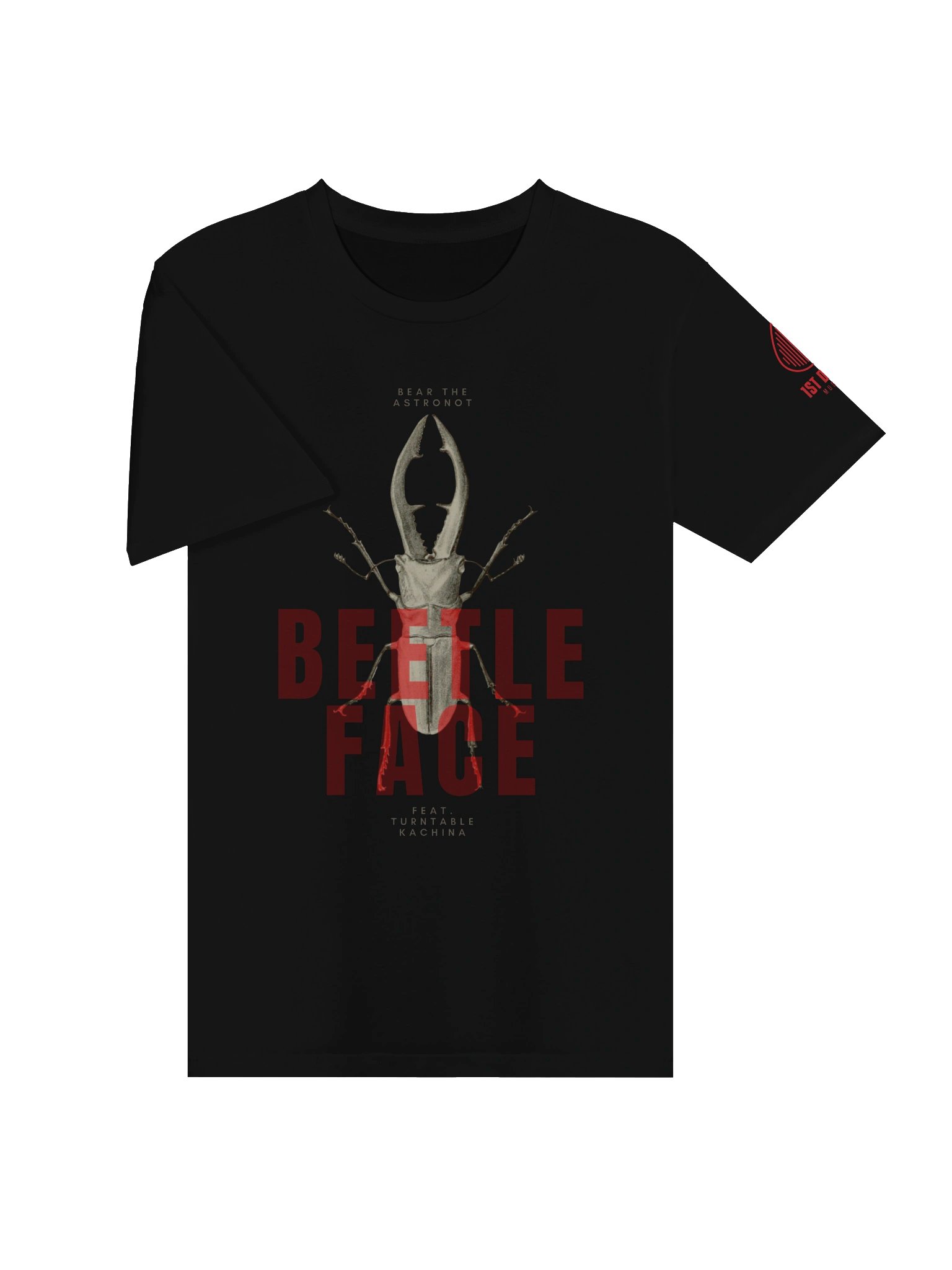 Bear the Astronot & Turntable Kachina BEETLE FACE T-shirt product image (16)