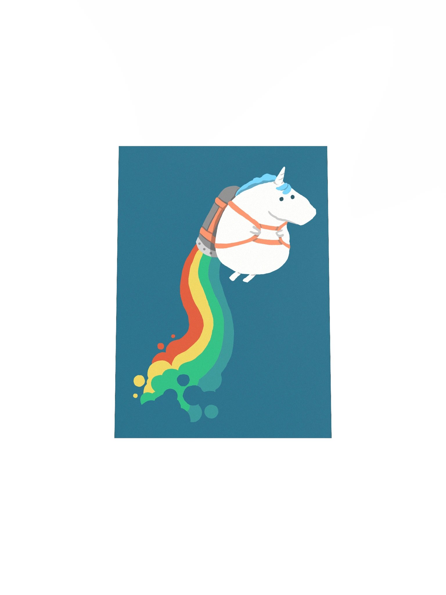 Flying unicorn art print product image (29)