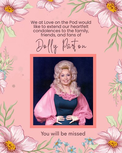 Sending so much love to the family, friends, and fans of Dolly Parton as we collectively grieve this beautiful icon.

She was...