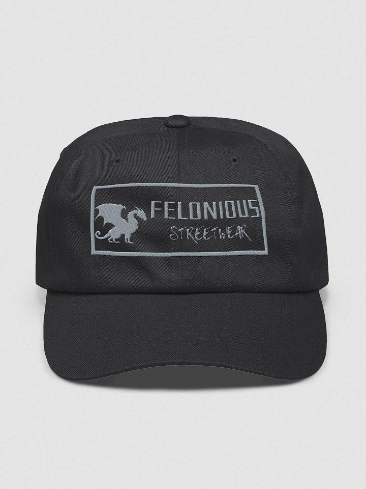 Felonious Streetwear Dragon Silver Logo Dad Hat product image (4)
