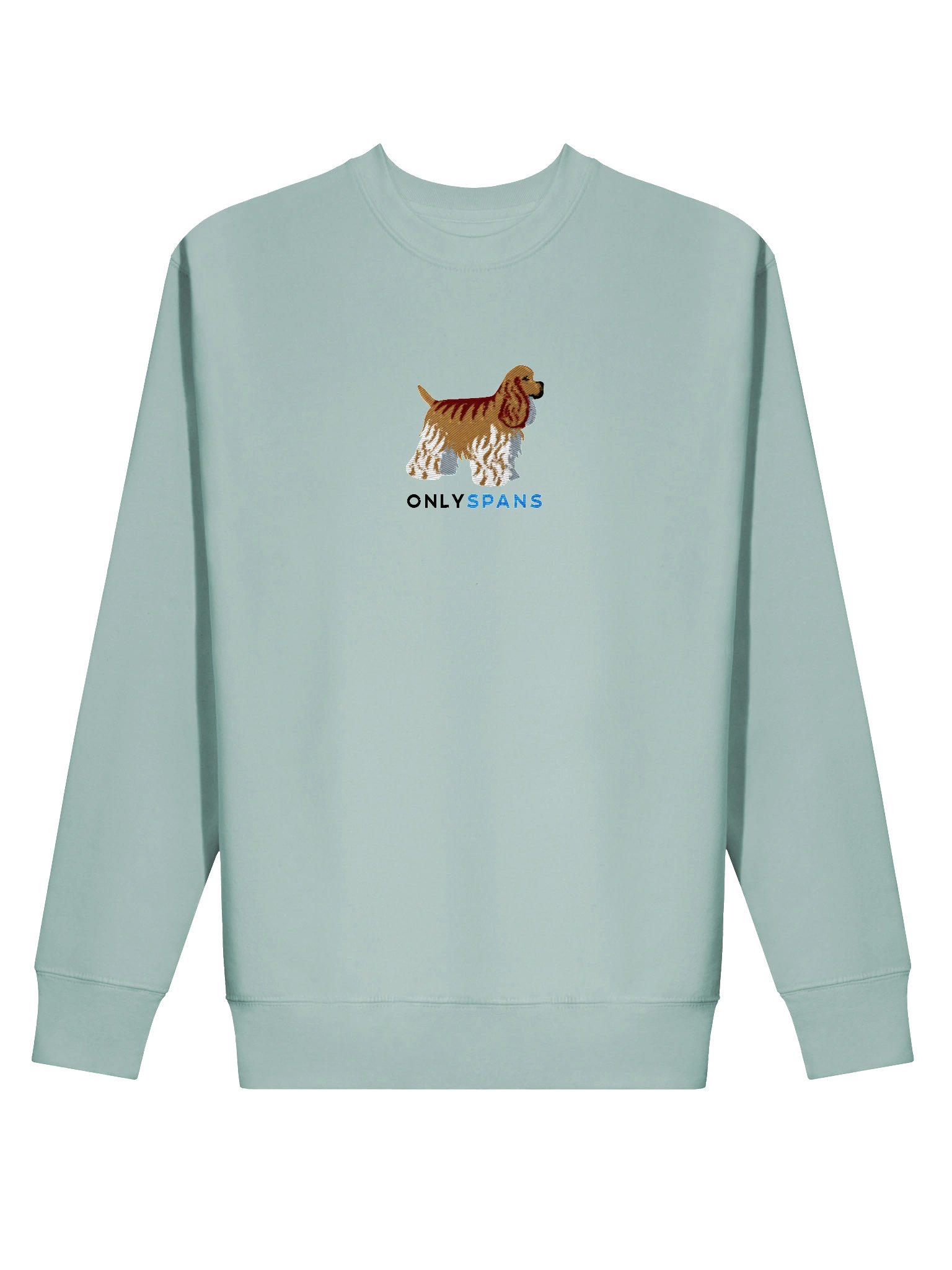 Only Spans Sweatshirt (Embroidered) of an American Cocker Spaniel(Fawn) product image (44)