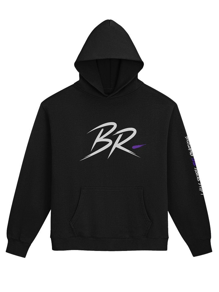 BR Signature Hoodie - Minimal Logo Black Pullover product image (1)