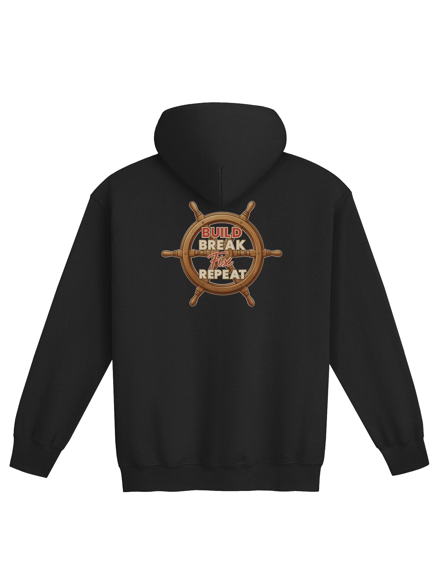 Zip-Up Hoodie – Build. Break. Fix. Repeat. product image (6)