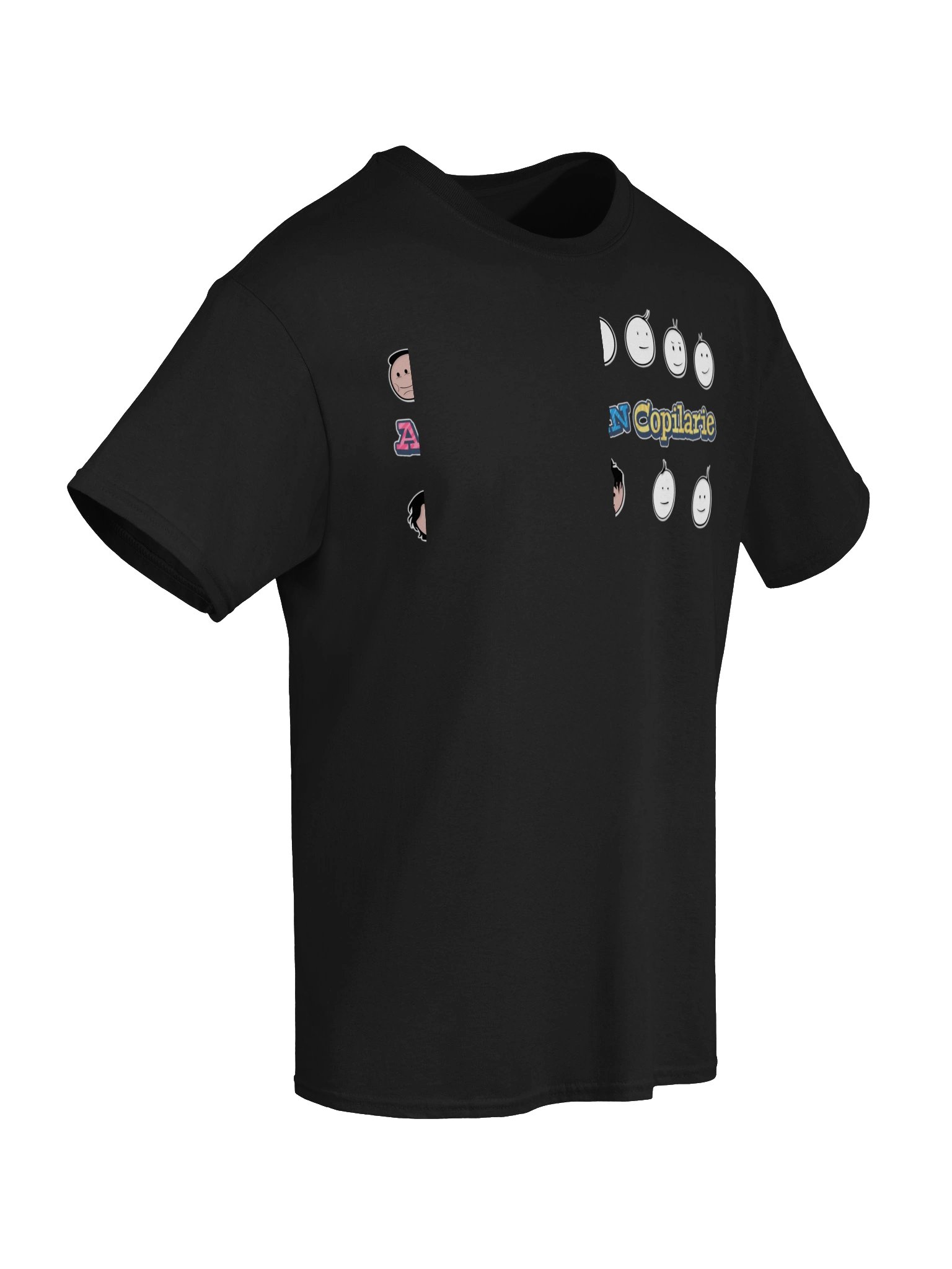 👕 Tricou Negru Bărbați „Amintiri Din Copilărie” – Personajele product image (6)