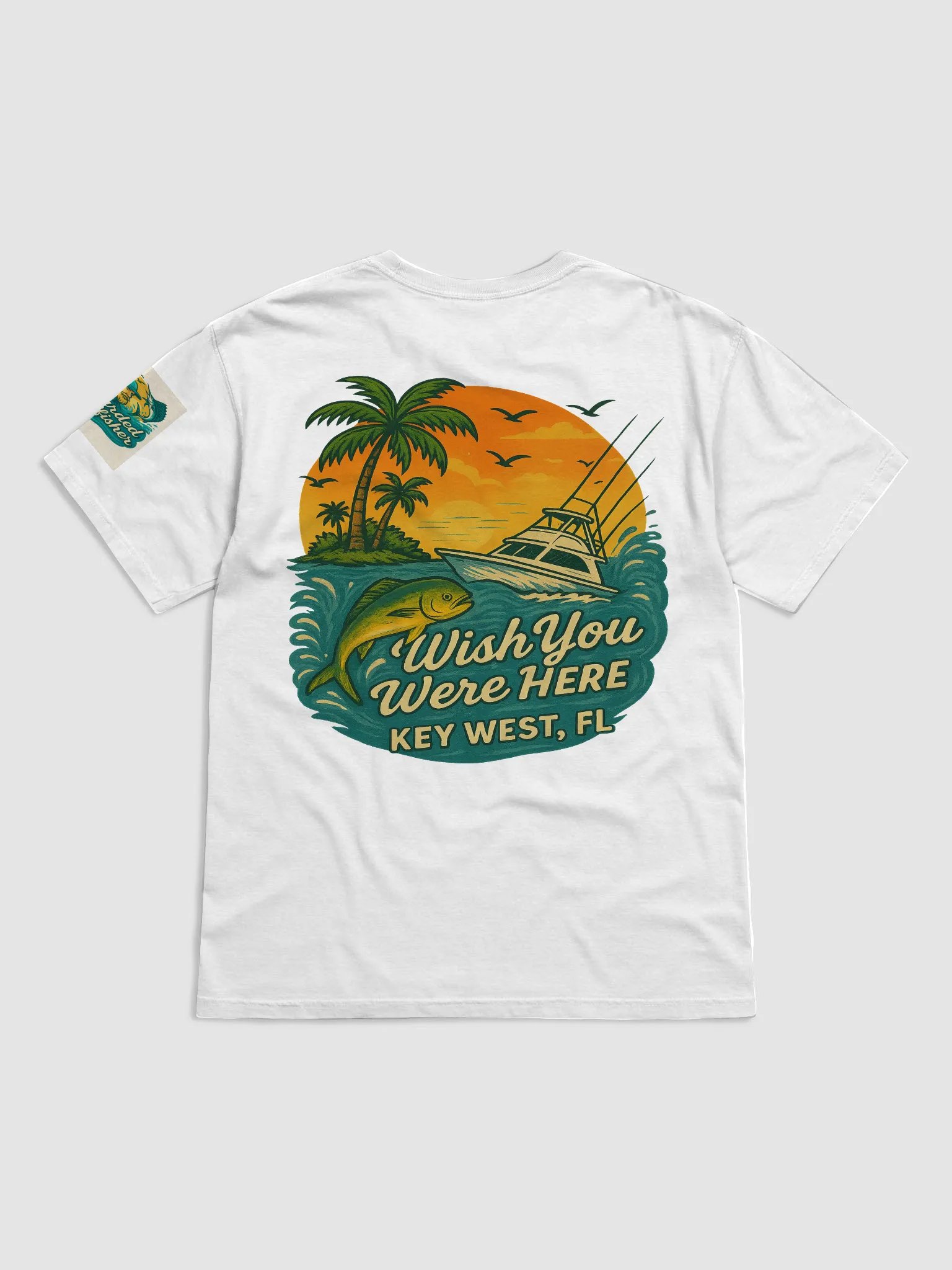 Tropical Sunset Postcard T-Shirt product image (1)