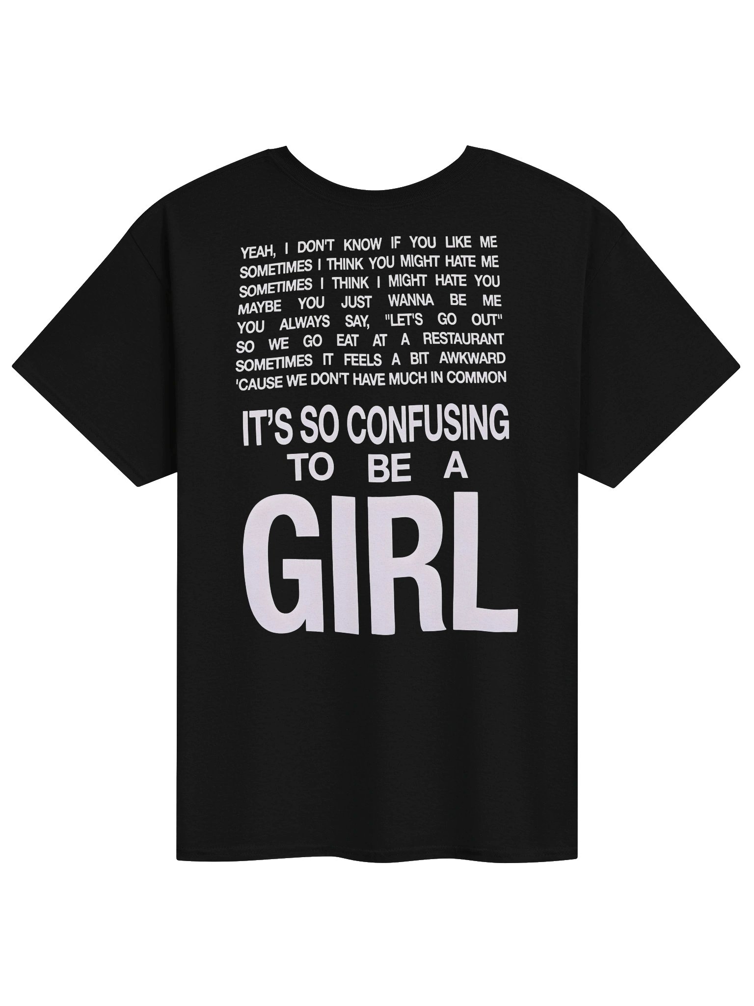 Charli XCX Girl, So Confusing Lyrics Two-Sided T-Shirt product image (2)