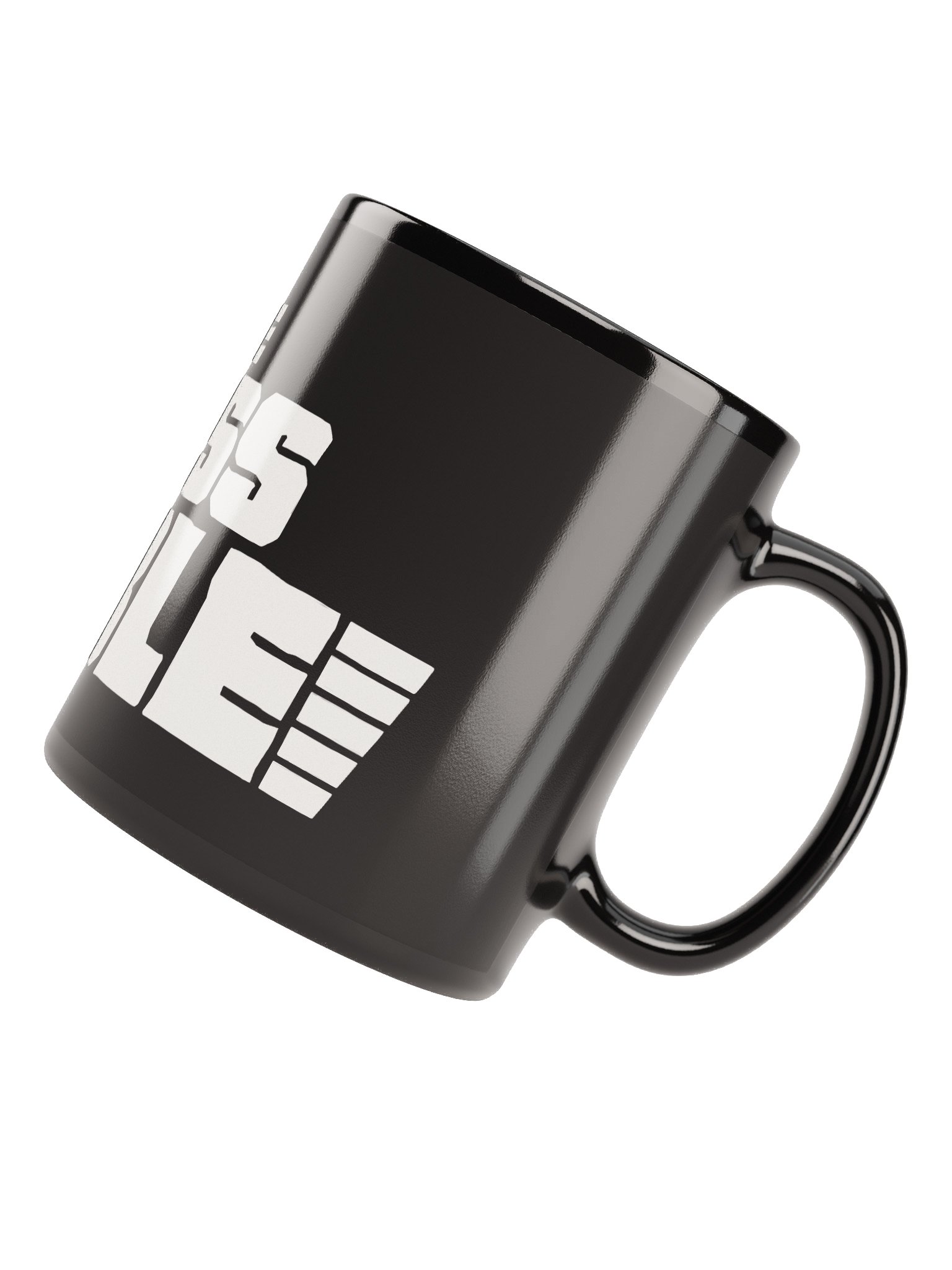 Black Mug with White TMT Banner product image (7)