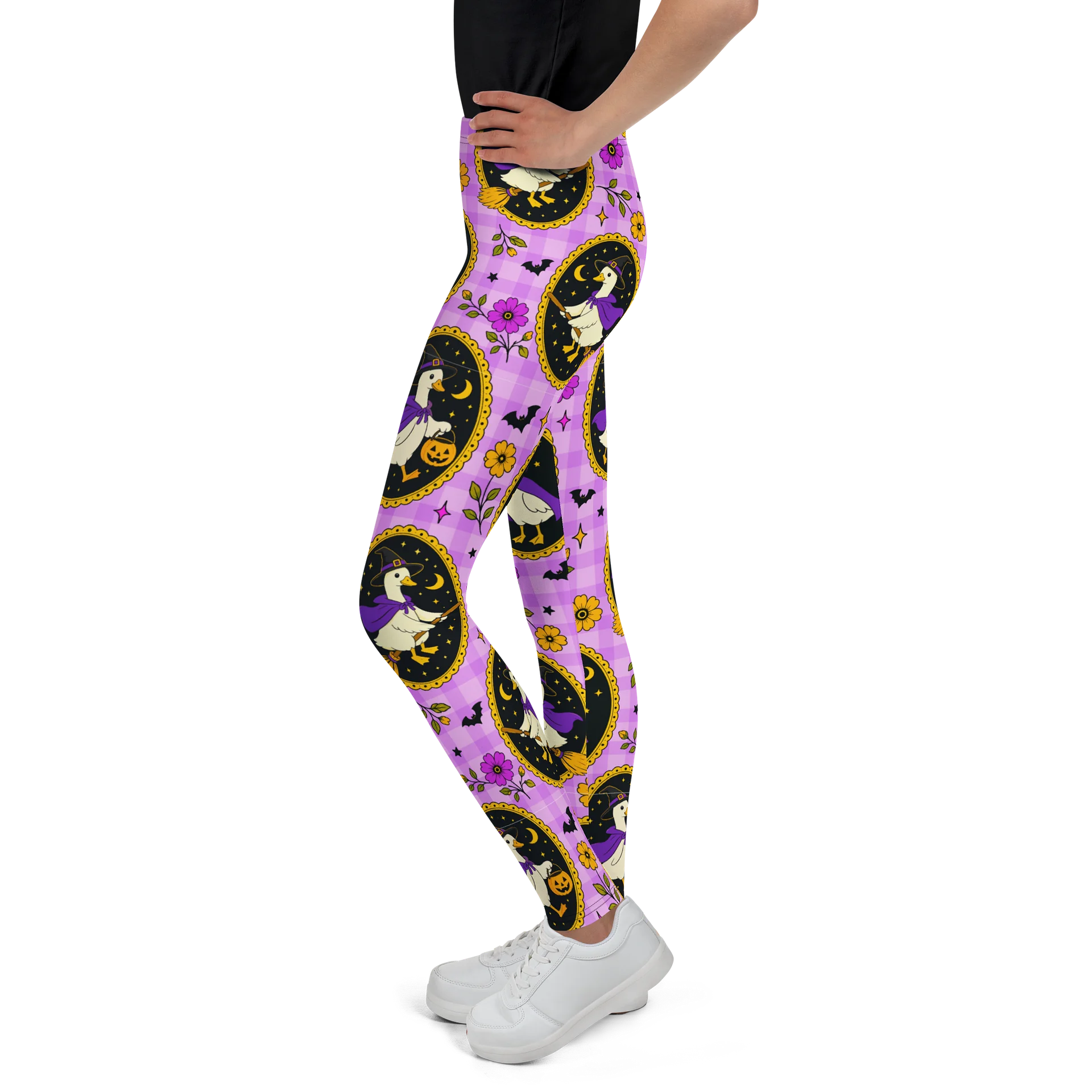 Odd Duck Halloween Youth Leggings product image (4)