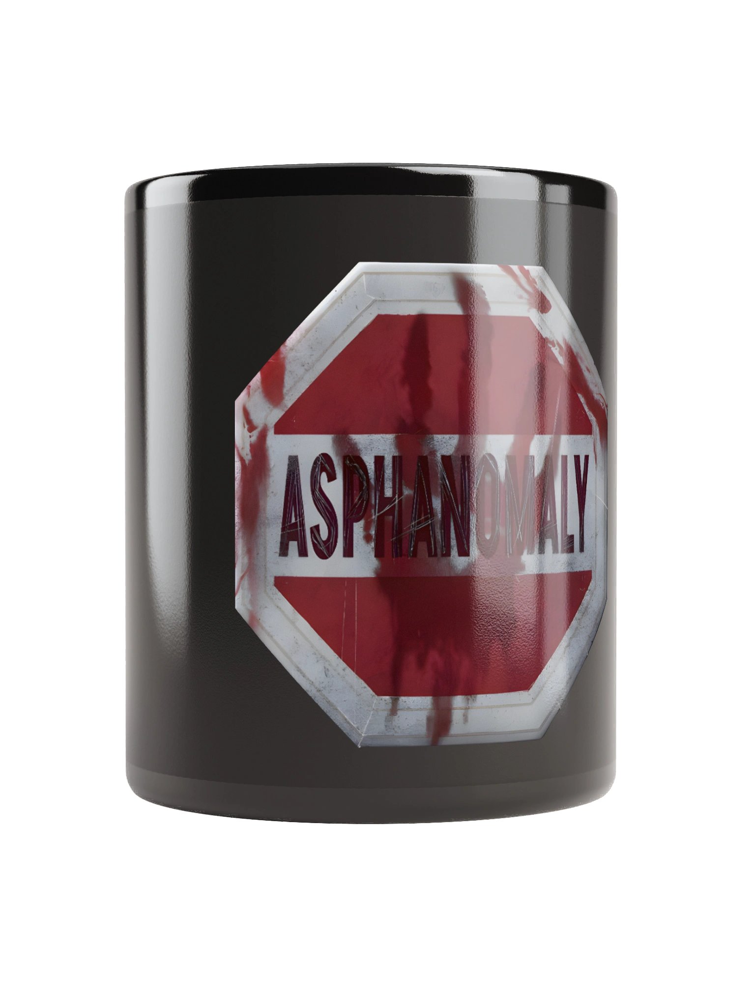 Asphanomaly Stop Sign Black Mug product image (9)